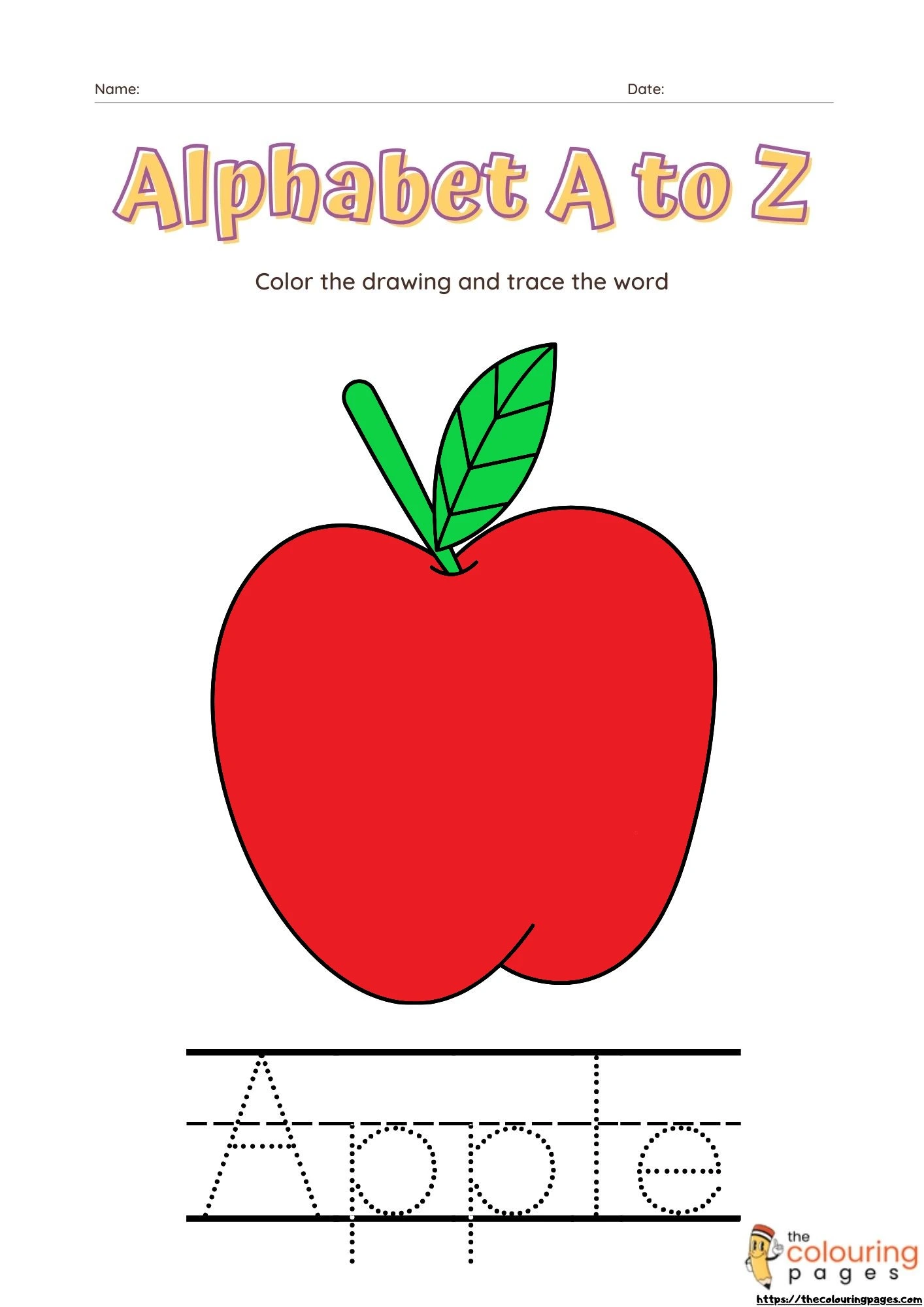 Alphabet Coloring Pages
