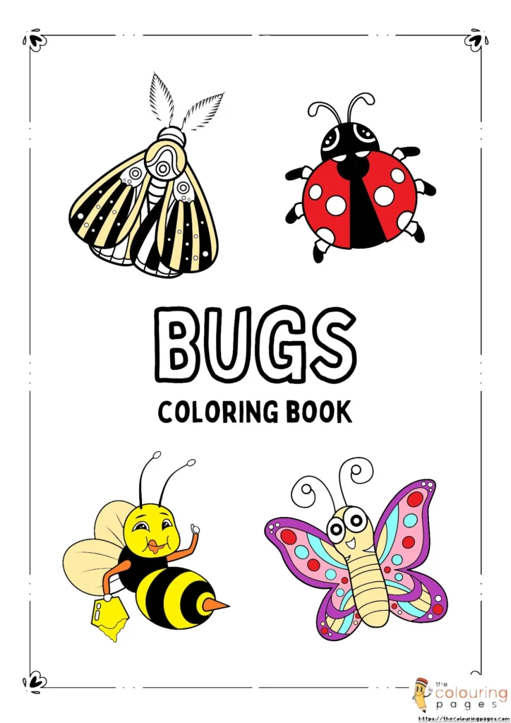 Free Bugs Coloring Pages PDF