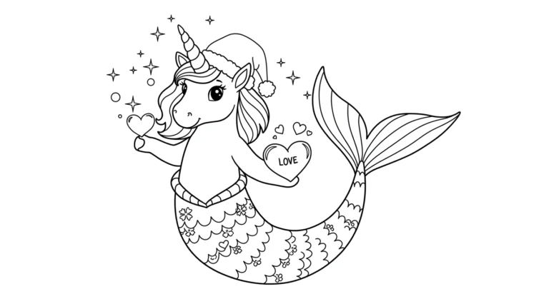mermaid coloring pages