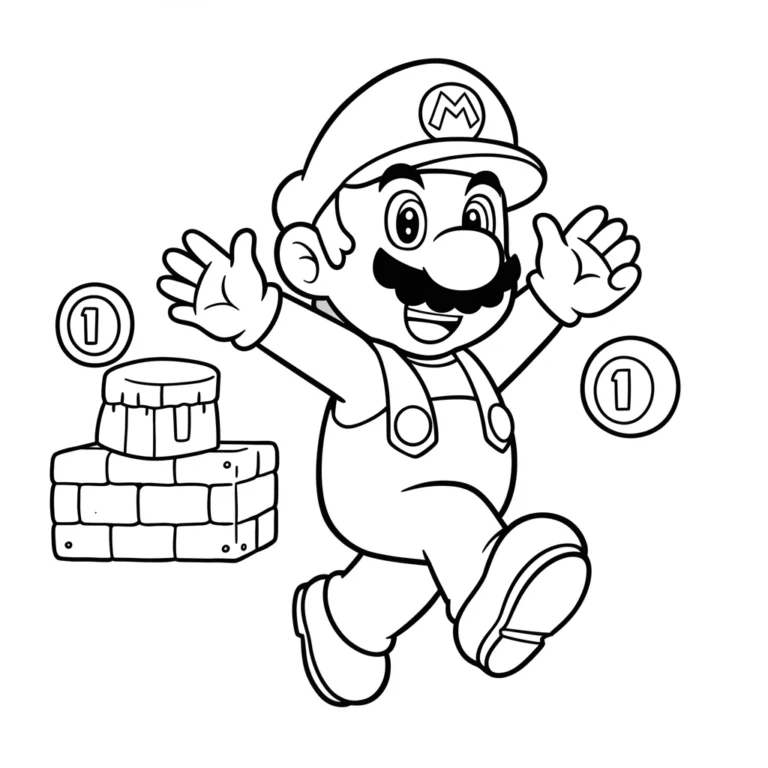 Free Super Mario Coloring Pages (Printable PDFs for Kids & Adults)