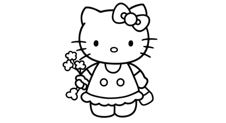 Hello Kitty Coloring Pages