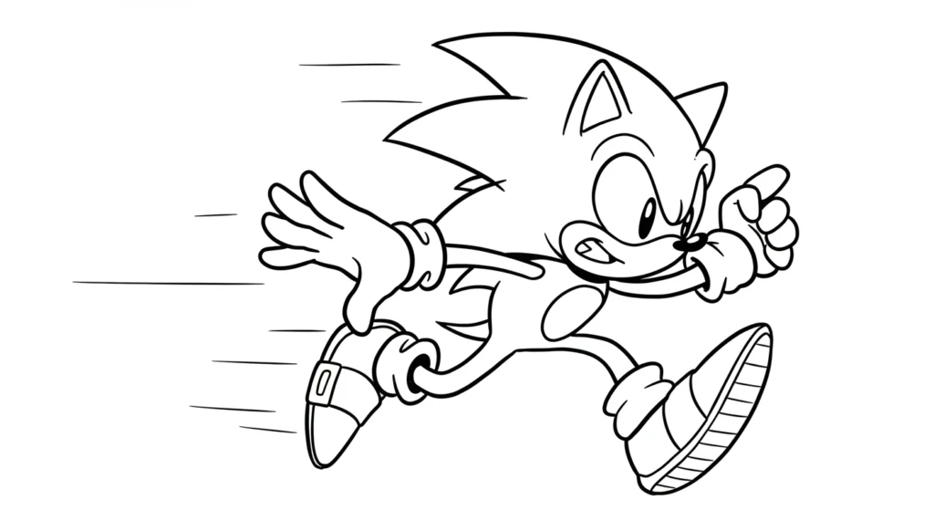Sonic Coloring Pages