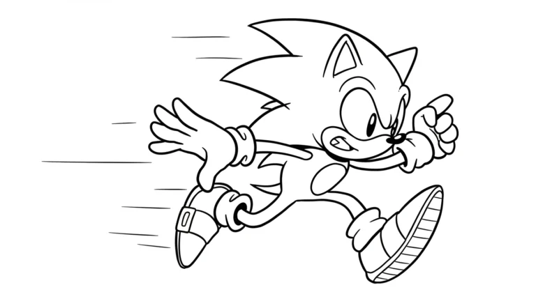 Sonic Coloring Pages