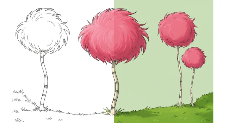 truffula tree the lorax colouring pages