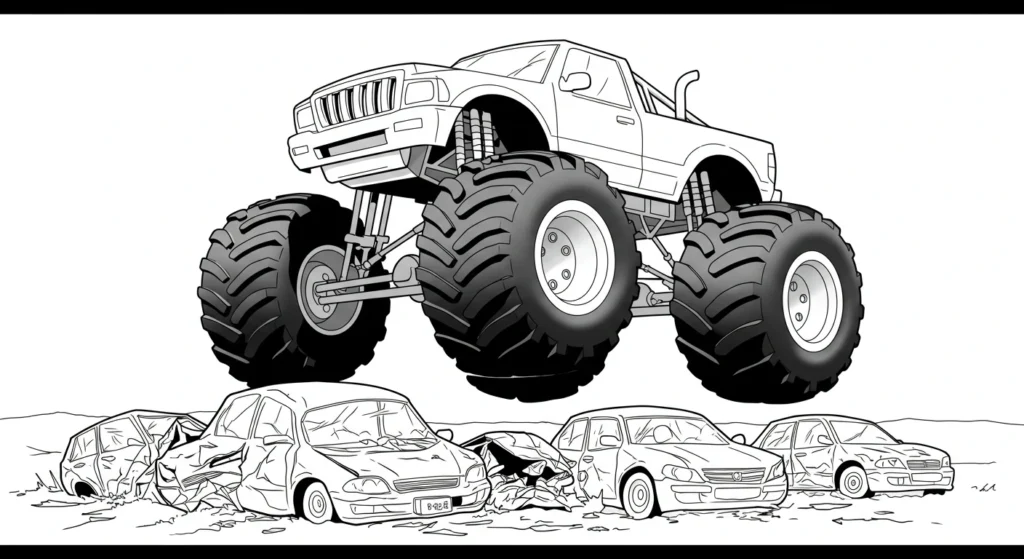 Monster Truck Coloring Page