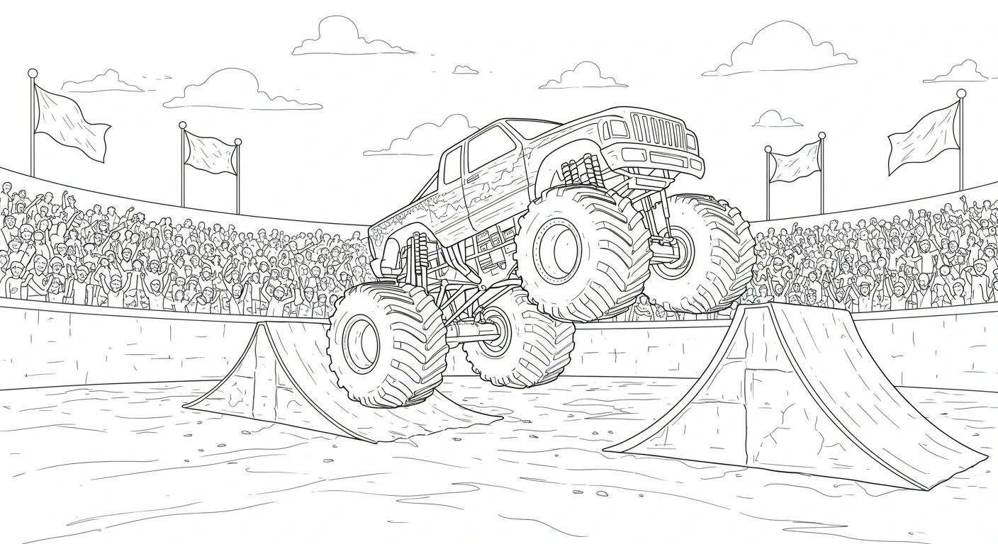 Monster Truck Coloring Pages
