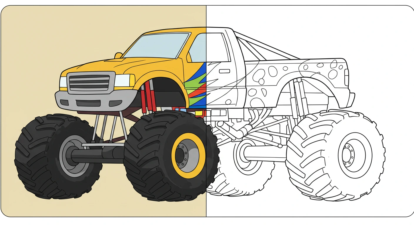 Monster Truck Coloring Pages