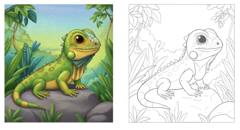 Free Printable Komodo Dragon Coloring Pages (PDFs for Kids & Adults)