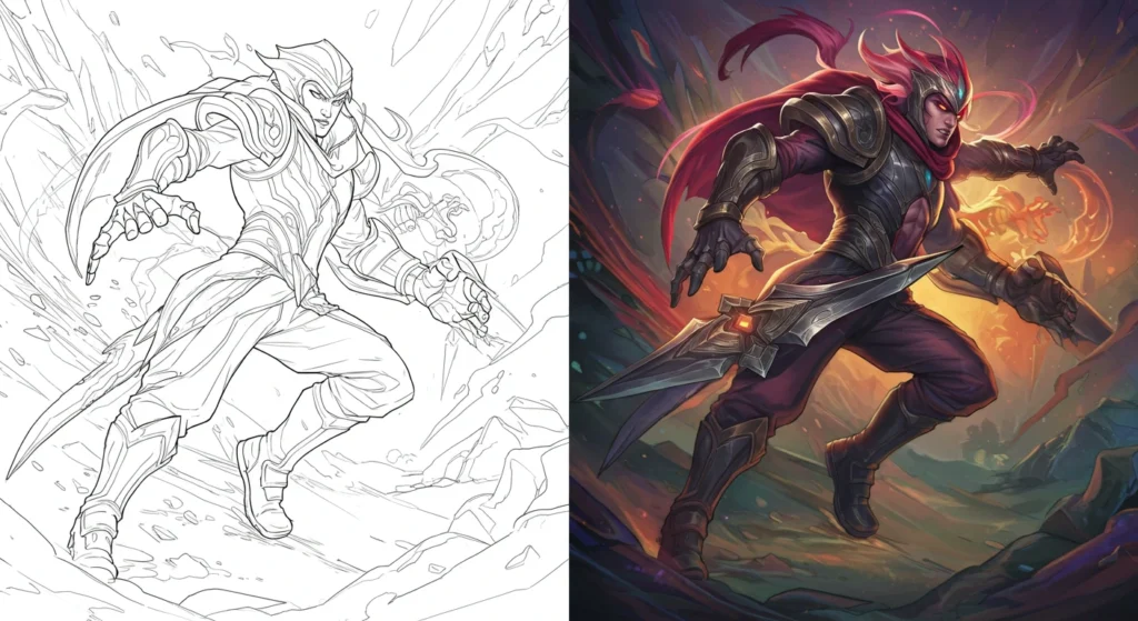 league of legends coloring pages