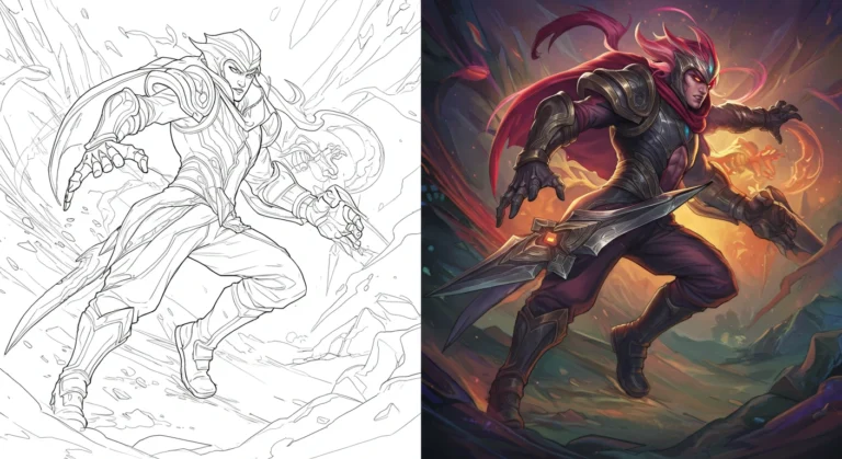 league of legends coloring pages