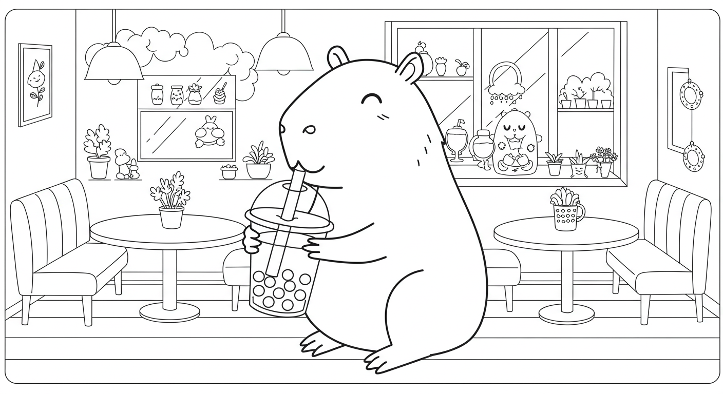 Boba Coloring Pages