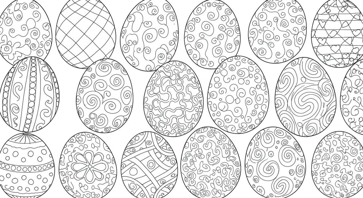 Easter Egg Coloring Pages