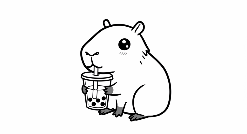 Capybara Coloring Pages