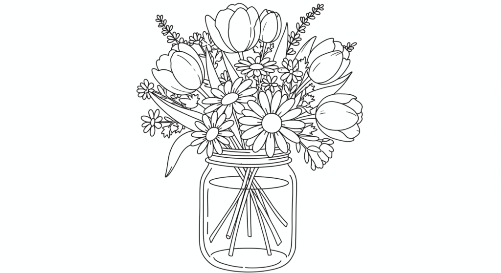 Flower Coloring Pages