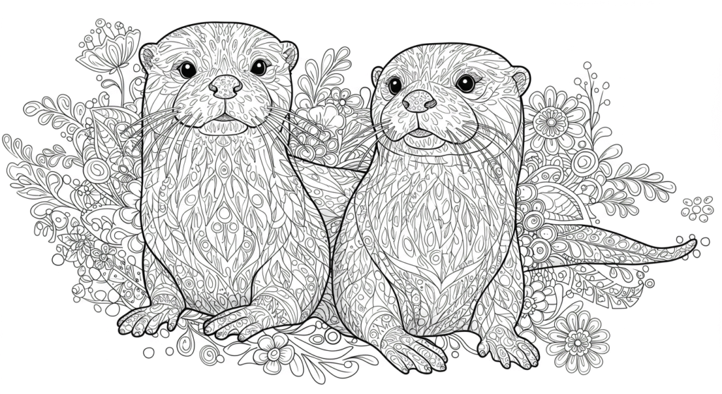 Otter Coloring Pages