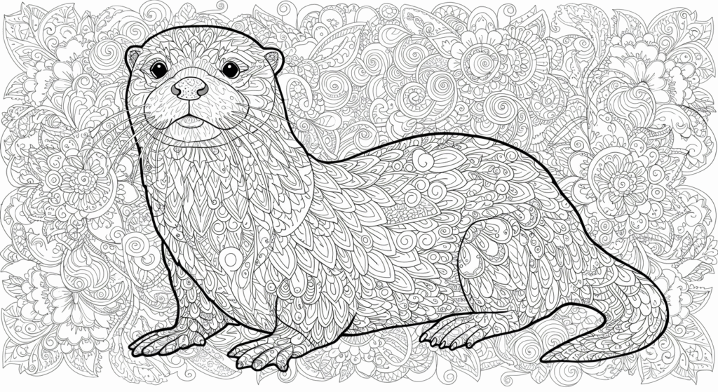 Otter Coloring Pages