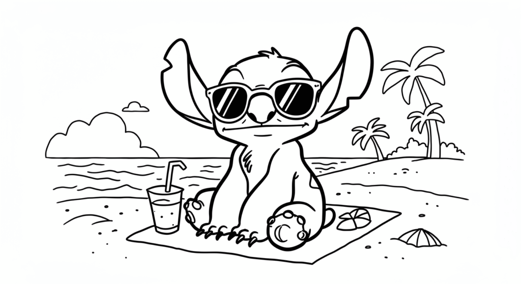 Stitch Coloring Pages