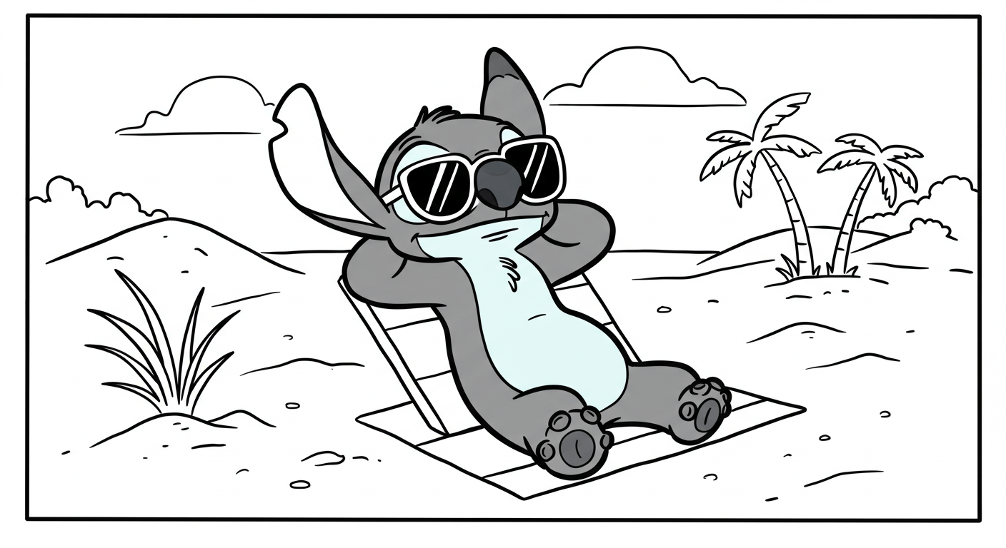 Stitch Coloring Pages