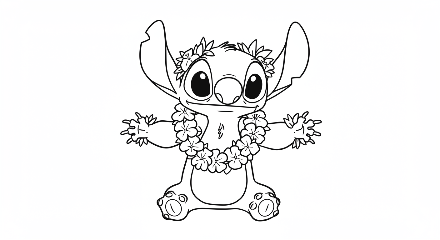 Stitch Coloring Pages